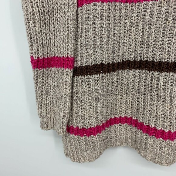 Free People Sweater Greenwich Village Stripe Pullover Oversized Pocket - Picture 5 of 11